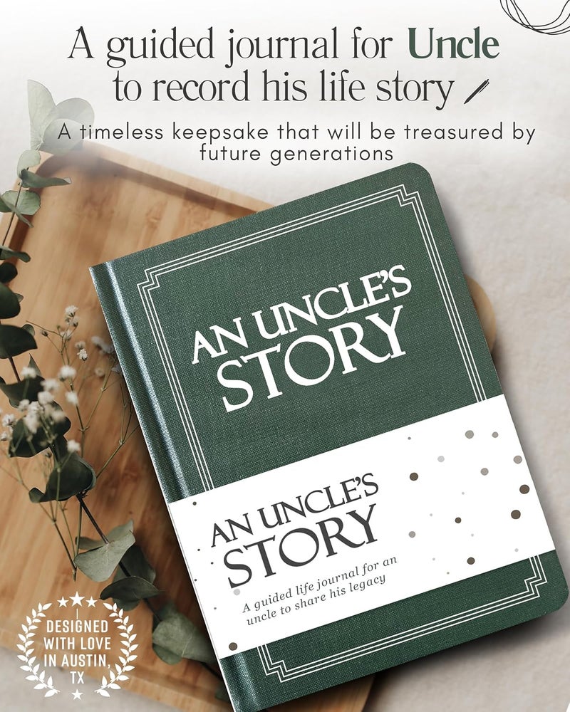 Coco & Lan Uncle's Life Story Journal (Hardcover): A Meaningful Keepsake for Uncle to Share His Journey and Memories, Book Includes 250+ Prompt Questions, Sentimental Gifts for Father's Day, Birthday & Christmas - Image 3